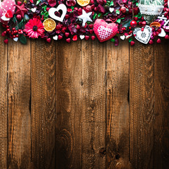 Valentine's Day Background with love themed elements