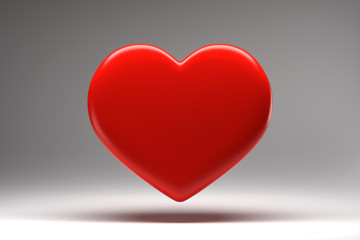 Big red heart on valentine's day.