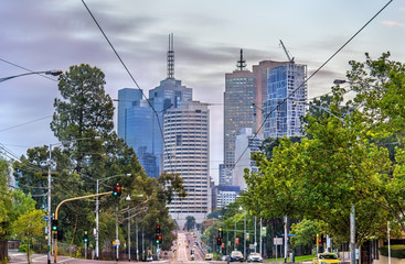 Skyscrapers of Melbourne CBD in Australia