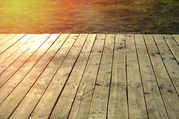 Wooden panel flooring