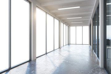 empty corridor interior