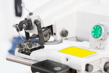 Interior of  of sewing machine