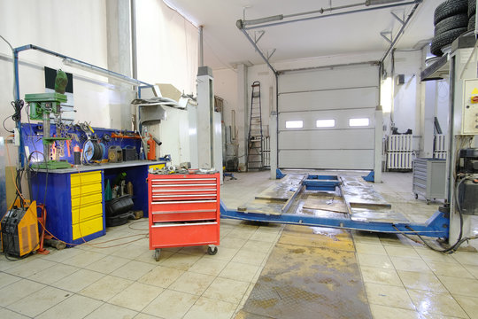 Empty Car Repair Station