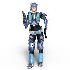 女性サイボーグ