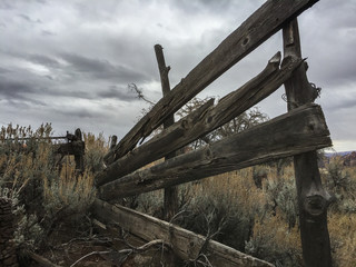 Old wooden fence