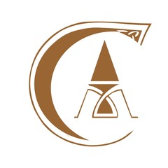 initial letter CA logo vector