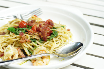 delicious italian spaghetti