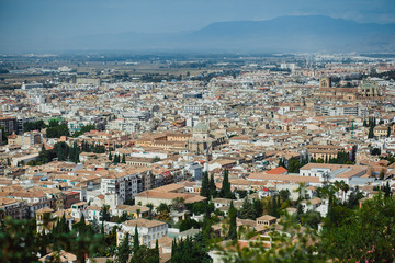 Fototapeta na wymiar granada spain alhambra city andalusia