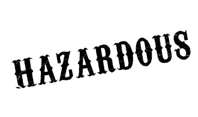 Hazardous rubber stamp