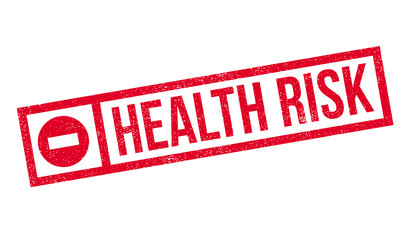 Health Risk rubber stamp