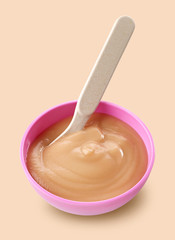 bowl of pureed apple