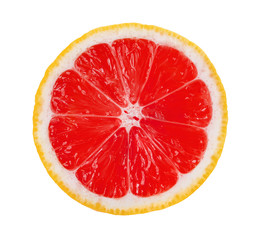 orange slice on white background