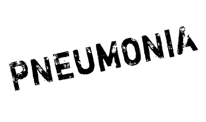 Pneumonia rubber stamp. Grunge design with dust scratches. Effects can be easily removed for a clean, crisp look. Color is easily changed.
