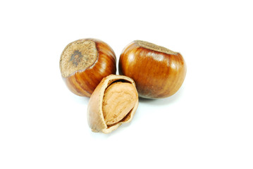 nuts isolated on white