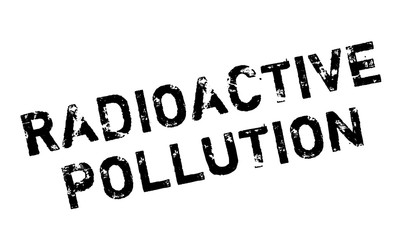 Radioactive Pollution rubber stamp. Grunge design with dust scratches. Effects can be easily removed for a clean, crisp look. Color is easily changed.