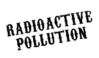 Radioactive Pollution rubber stamp. Grunge design with dust scratches. Effects can be easily removed for a clean, crisp look. Color is easily changed.