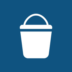 bucket icon, clean icon to use in web and mobile UI