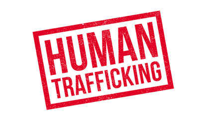 Human Trafficking rubber stamp