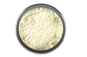 high angle view of baby formula 