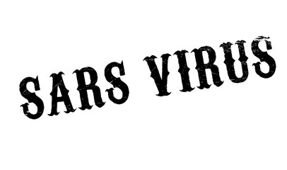 Sars Virus rubber stamp. Grunge design with dust scratches. Effects can be easily removed for a clean, crisp look. Color is easily changed.
