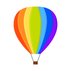 Fototapeta premium Ballon aerostat transport vector.