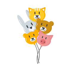 Balloons vector set.