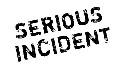 Serious Incident rubber stamp. Grunge design with dust scratches. Effects can be easily removed for a clean, crisp look. Color is easily changed.