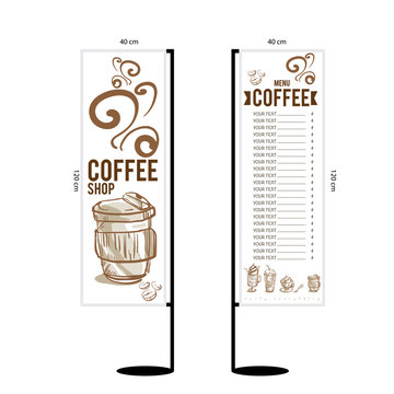 coffee menu graphic  design objects template