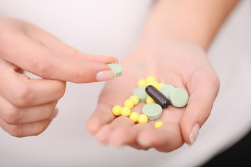 Acceptance of drugs. Self-treatment at home. Pills prescribed by your doctor.