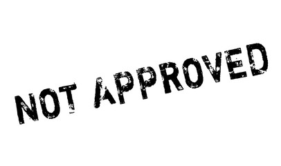 Not Approved rubber stamp. Grunge design with dust scratches. Effects can be easily removed for a clean, crisp look. Color is easily changed.