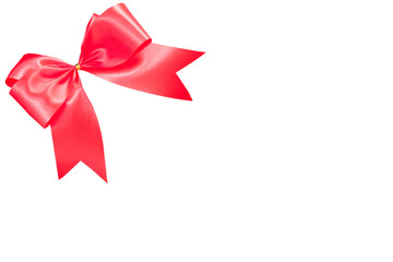 red bows on white background, red ribbon