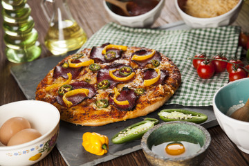 Pizza cooking ingredients