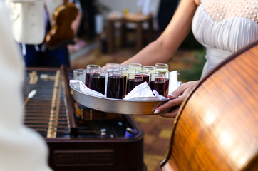 Music band on wedding day