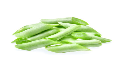 Green beans isolated on a white background