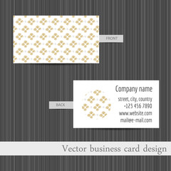 Vector set of business cards templates abstract background.