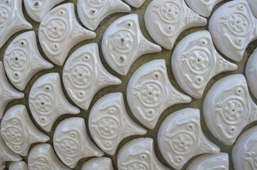 Detail of thai art style in phetchaboon province, Thailand