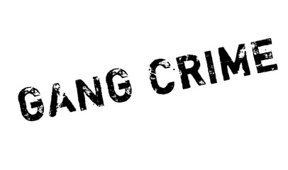 Gang Crime rubber stamp
