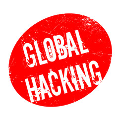 Global Hacking rubber stamp