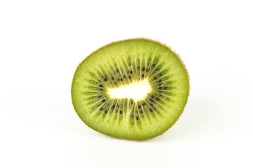 Naklejka na ściany i meble whole and sliced kiwi, healthy food, tropical fruit