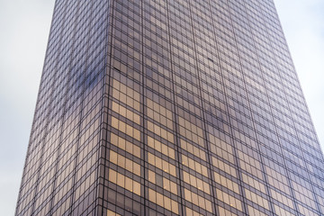Fototapeta premium Buildings and streets in black and white, Manhattan New York.