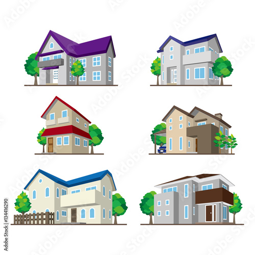 家のイラスト 立体図形 Wall Mural Wallpaper Murals Keko Ka 家のイラスト 立体図形 Wall Mural Wallpaper Murals Keko Ka