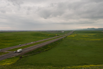 San Joaquin Valley in early spring