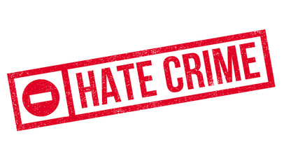 Hate Crime rubber stamp