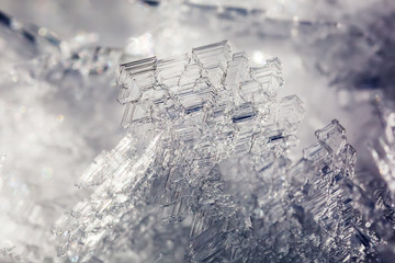 Fototapeta na wymiar closeup picture of an ice crystal