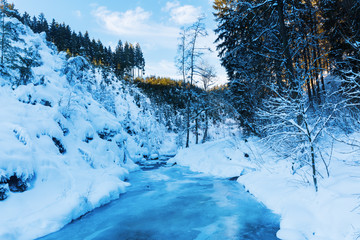 mountain stream Bayehon in the High Vens