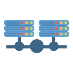 data server computer storage system vector illustration eps 10