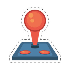 joystick controller retro game icon vector illustration eps 10