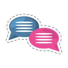 bubbles speech dialog message communication vector illustration eps 10
