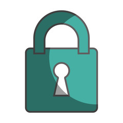 safe padlock security isolated icon vector illustration design