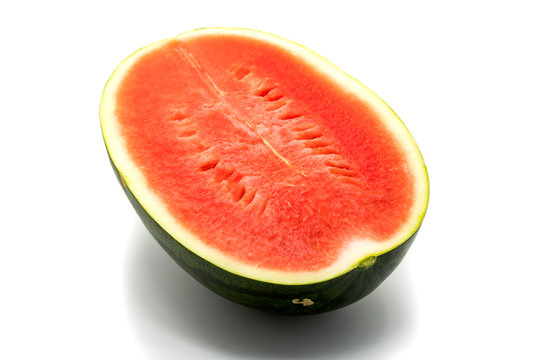 Half of ripe watermelon